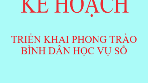 Kế hoạch triển khai Phong trào “Bình dân học vụ số” trên địa bàn tỉnh Lai Châu