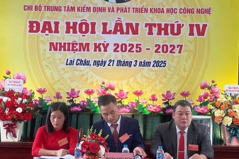 Đại hội Điểm Chi bộ Trung tâm Kiểm định và Phát triển Khoa học công nghệ nhiệm kỳ 2025 - 2027 thành công tốt đẹp
