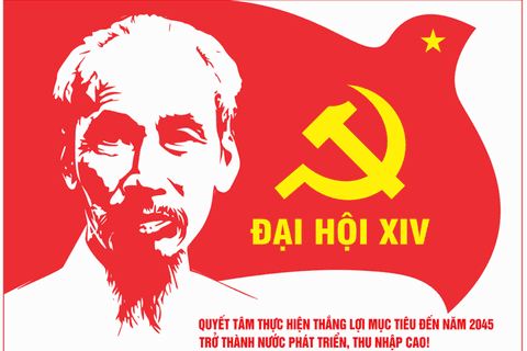Tuyên truyền trực quan Đại  hội đại biểu toàn quốc lần thứ  XIV của Đảng