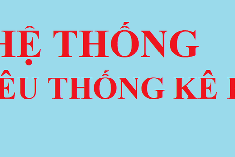 Hệ thống chỉ tiêu Thống kê KH&CN