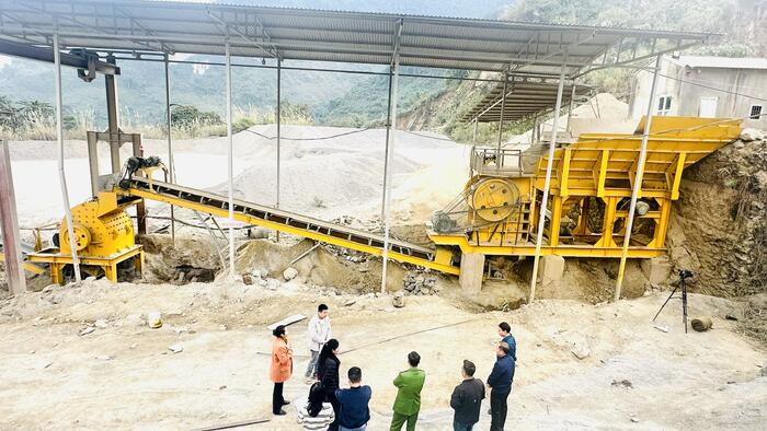 Khảo sát hiện trạng công nghệ khai thác khoáng sản làm vật liệu xây dựng tại xã Phong Thổ, tỉnh Lai Châu