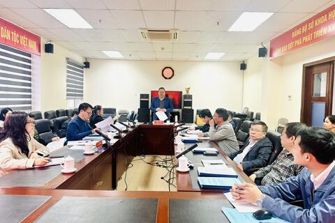 Nghiệm thu đề tài “Tuyển chọn nhân giống một số dòng trám đen lấy quả có triển vọng để phục vụ sản xuất hàng hóa trên địa bàn tỉnh Lai Châu”, mã số ĐTLC.03/21.