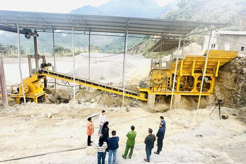 Khảo sát hiện trạng công nghệ khai thác khoáng sản làm vật liệu xây dựng tại xã Phong Thổ, tỉnh Lai Châu