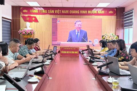Sở Khoa học và Công nghệ tỉnh Lai Châu tham dự Hội nghị toàn quốc quán triệt Nghị quyết số 10-NQ/TW của Bộ Chính trị
