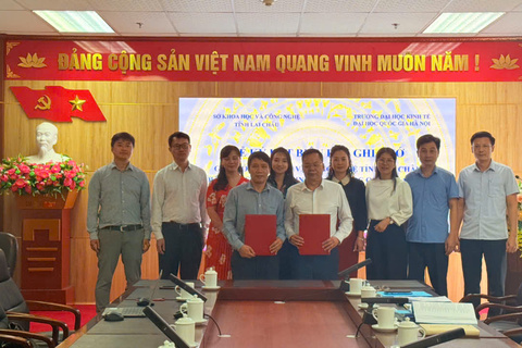 Sở Khoa học và Công nghệ ký kết biên bản ghi nhớ hợp tác với Trường Đại học Kinh tế - Đại học Quốc gia Hà Nội