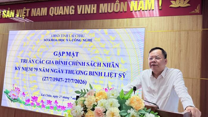 Sở Khoa học và Công nghệ gặp mặt, tri ân các gia đình chính sách nhân kỷ niệm 79 năm Ngày Thương binh - Liệt sĩ