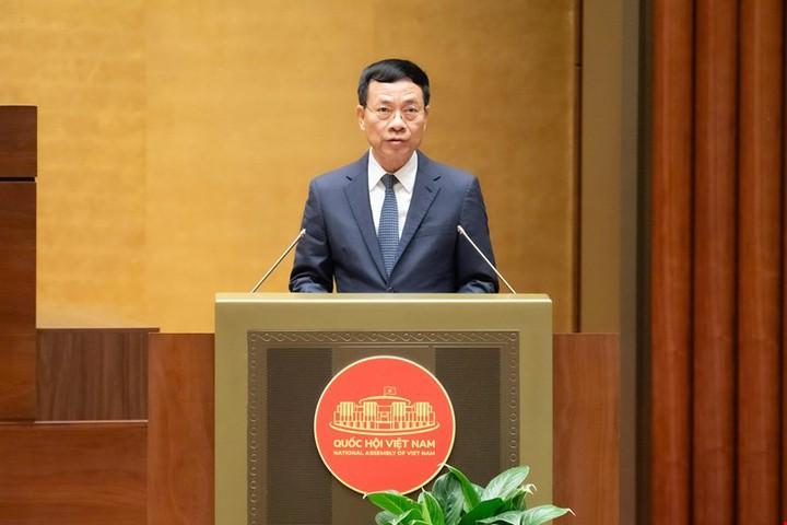 Bộ trưởng Bộ KH&CN Nguyễn Mạnh Hùng báo cáo tại Kỳ họp thứ 10, Quốc hội Khóa XV. Bộ trưởng Bộ KH&CN Nguyễn Mạnh Hùng báo cáo tại Kỳ họp thứ 10, Quốc hội Khóa XV.